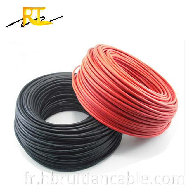 Câble PV solaire PV XLPO Copper Copper DC 4 mm 6 mm 8 mm 10 mm